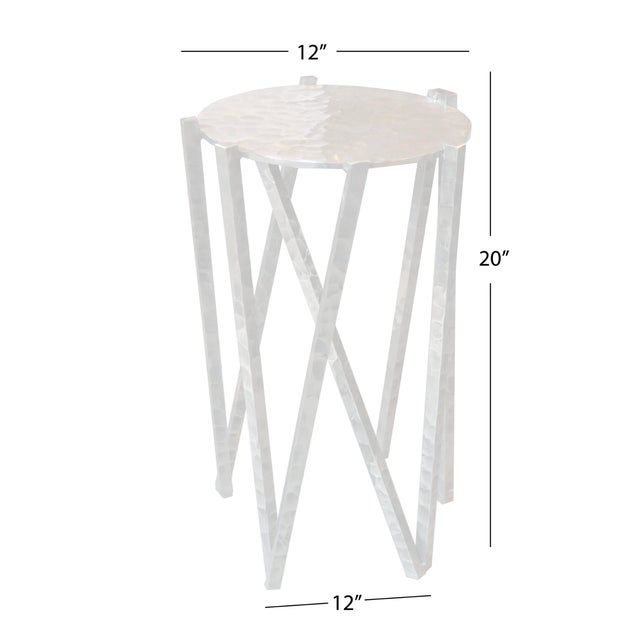 Huck Metal Drink Table For Sale - Image 9 of 9