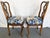 Vintage Pretzel Back Wood Chairs With New Statement Upholstery- A Pair For Sale In West Palm - Image 6 of 18