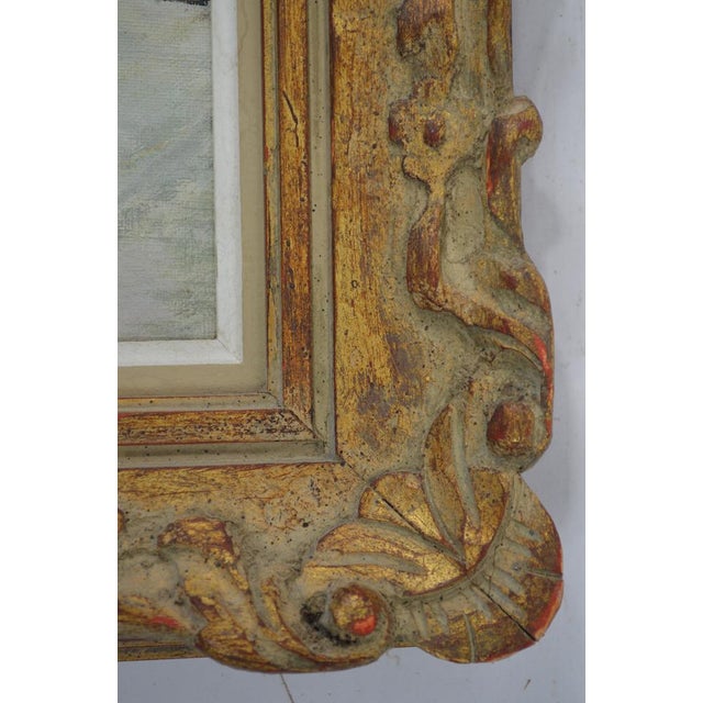 An appealing vintage still life painting presented in a figured and parcel gilt French Louis style frame. The work is...
