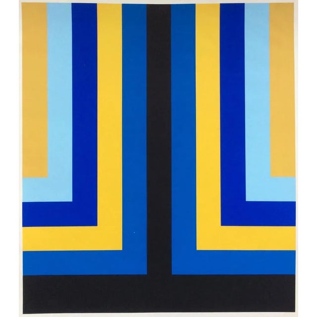 OP Art, Concrete Art, Screen Print, 1970s For Sale - Image 7 of 7