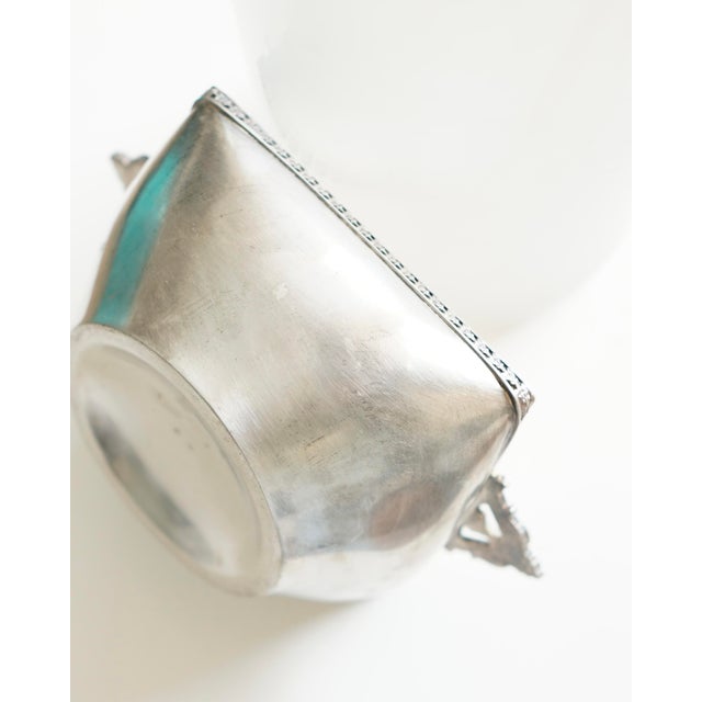 Metal Art Deco Square Pocket Ashtray in Silver Metal from Km, 1930s For Sale - Image 7 of 18