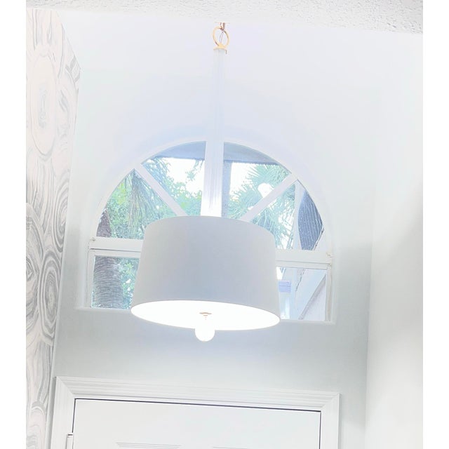 Thomas Pheasant for Baker Furniture Solaire Chandelier (Model BAPH317-1) - Elegant Italian-made chandelier featuring a...