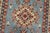 Textile Kazak Runner 2’9” X 9’3” Blue Wool Tribal Hand-Knotted Oriental Rug For Sale - Image 7 of 13