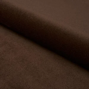SAMPLE - Schumacher Hermine Virgin Wool Fabric In Chocolate