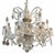 Italian 1950’s Venetian Crystal 8 Lite Chandelier For Sale - Image 3 of 5