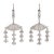 Mid 20th Century 2.25ct Diamond Dangle Earrings Vintage Platinum 14k Gold Foliate Drops - 2 Pieces For Sale - Image 4 of 4
