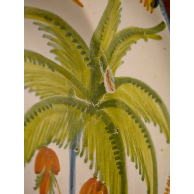 Hand-Painted Dutch Faience Plate, 18th Century For Sale - Image 4 of 8