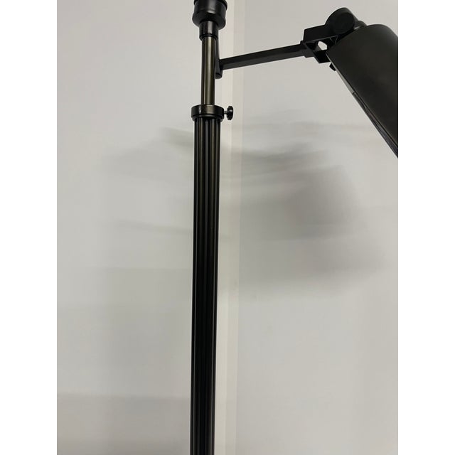 Late 20th Century Vintage Oil Rubbed Bronze Articulating Floor Lamp For Sale - Image 5 of 13