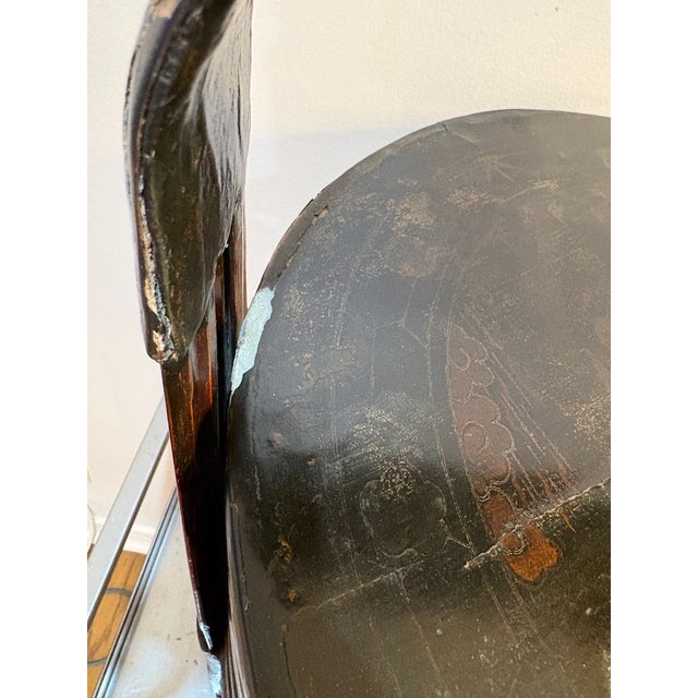 Wood Antique Chinese Bamboo Tiered Wedding Basket For Sale - Image 7 of 10