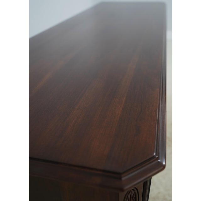 Brown Ethan Allen Georgian Court Cherry Dresser For Sale - Image 8 of 18
