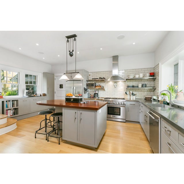 Industrial Restoration Hardware Vintage Industrial Style Hanging Light For Sale - Image 3 of 3