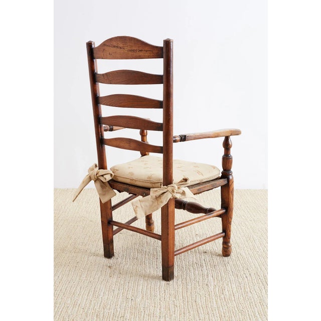 19th Century English Ladder Back Chair For Sale - Image 12 of 13