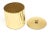 Mid-Century Modern Vintage Brass Fluted Box With Ball Top MId Century Modern Desk Accessory, 1950's For Sale - Image 3 of 11
