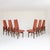 Teak and Red Bouclé Chairs, 1960s, Set of 6 For Sale - Image 10 of 12