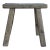 Rustic Raw Rough Wood Grain Rectangle Slim Stool Bench Side Table For Sale