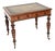 Antique Victorian Leather Top Writing Table, 1880s For Sale