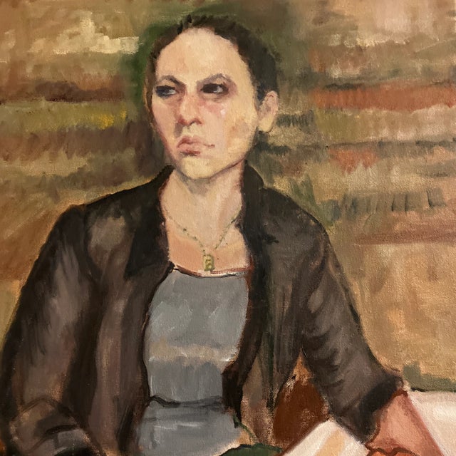 Original 16 x 20 on stretched canvas signed bottom right unframed