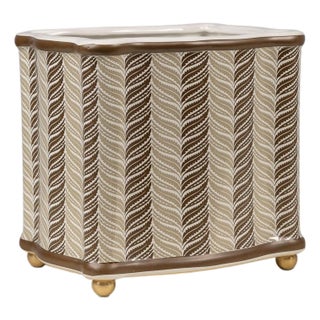 Winterthur for Port 68 Acanthus Stripe Mocha Planter For Sale