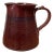 Mid 20th Century Vintage Original Zappa Burgundy Glazed Earthenware Pitcher Art Pottery Montrose, Colorado For Sale