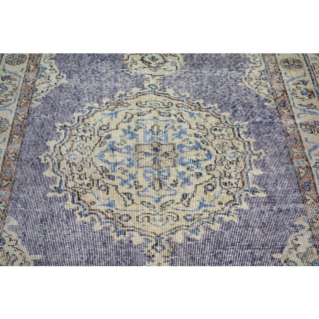 Vintage Turkish Anatolian Hand Knotted Wool Rug, 4x6'9 For Sale - Image 4 of 4