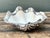 This striking vintage decorative bowl is a quintessential example of Hollywood Regency glamour merged with coastal...