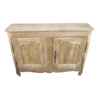 Antique French Weathered Oak Buffet For Sale
