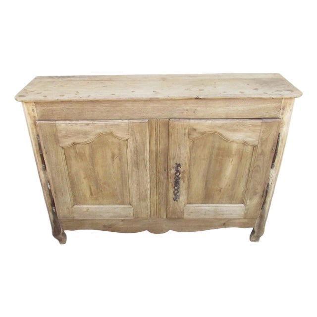 Antique French Weathered Oak Buffet For Sale