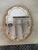 Pink Venetian Oval Gold and Pink Floreal Hand-Carving Mirror in Murano Glass For Sale - Image 8 of 8