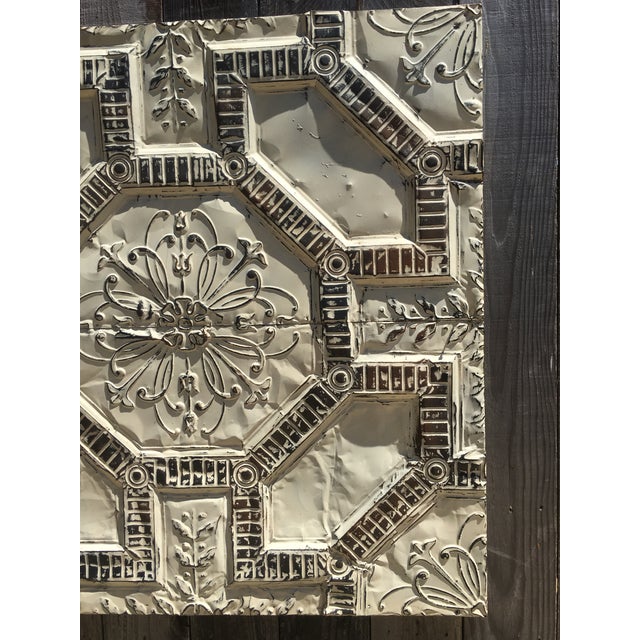 Vintage Rustic Tin Ceiling Tile Wall Art Chairish