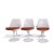 This set of six Eero Saarinen Tulip Side Chairs, produced by Bauhaus Italy, showcases the iconic pedestal silhouette that...