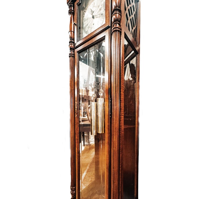Wood Howard Miller Grandfather Clock For Sale - Image 7 of 17