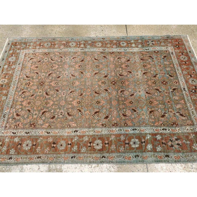 Early 20th Century Galerie Shabab Collection Early 20th Century Persian Bidjar Accent Rug For Sale - Image 5 of 6