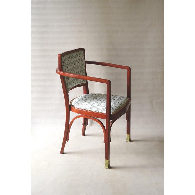 N°719 Armchair by Kolomann Moser and Tissus Backhausen, 1905 For Sale - Image 6 of 14