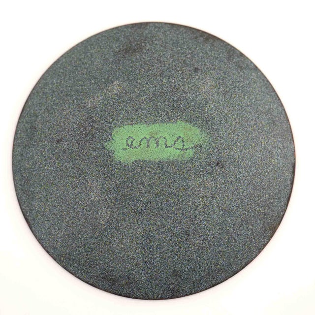 Vintage Hand-Painted Enamel Catchall Dish For Sale In New York - Image 6 of 12