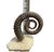 Brown 15th Century Large Spiral Ammonite Fossil Ram Horn Style Display Specimen on Matrix For Sale - Image 8 of 9