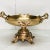 Castilian pedestal brass french empire style center bowl. Fabulous features of wreaths, florals and leaves adorn this...