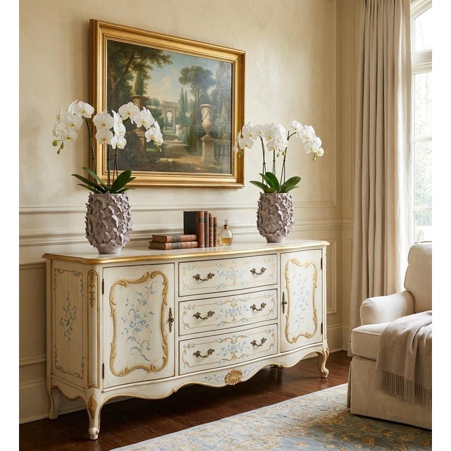 Pair of Vintage Italian Ceramic Butterfly Encrusted Vases For Sale In West Palm - Image 6 of 9