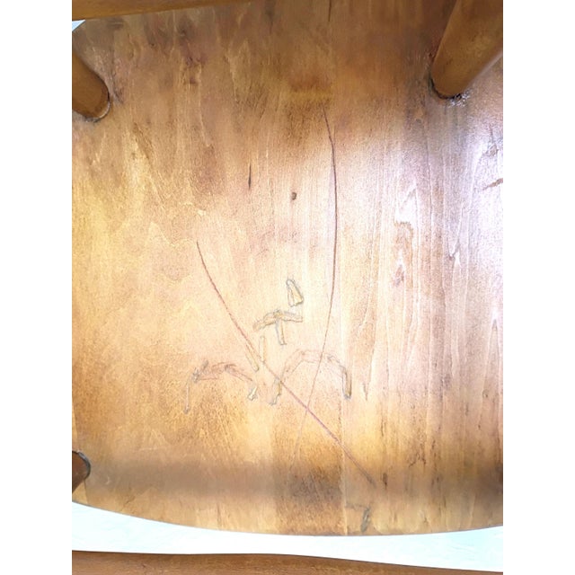 1950s Child Wooden Rocking Chair For Sale - Image 12 of 15