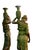 Metal Maiden Garden Statues Urn in Bronze, Set of 2 For Sale - Image 7 of 8