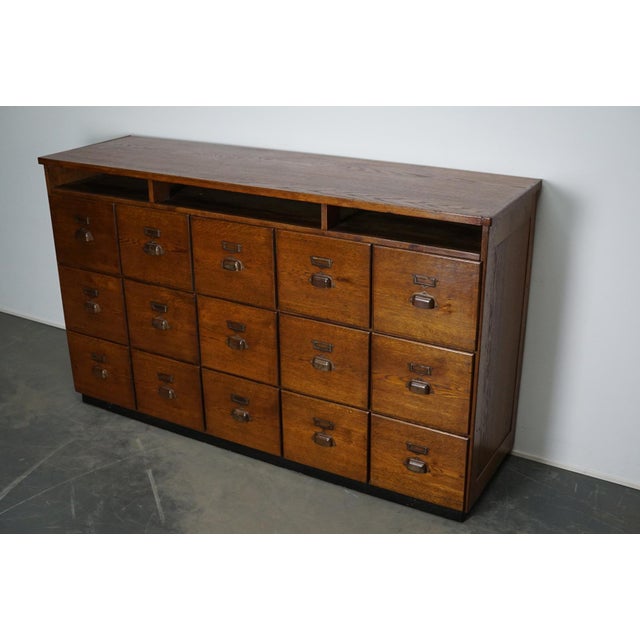 Large French Oak Apothecary Cabinet, 1930s For Sale - Image 14 of 18