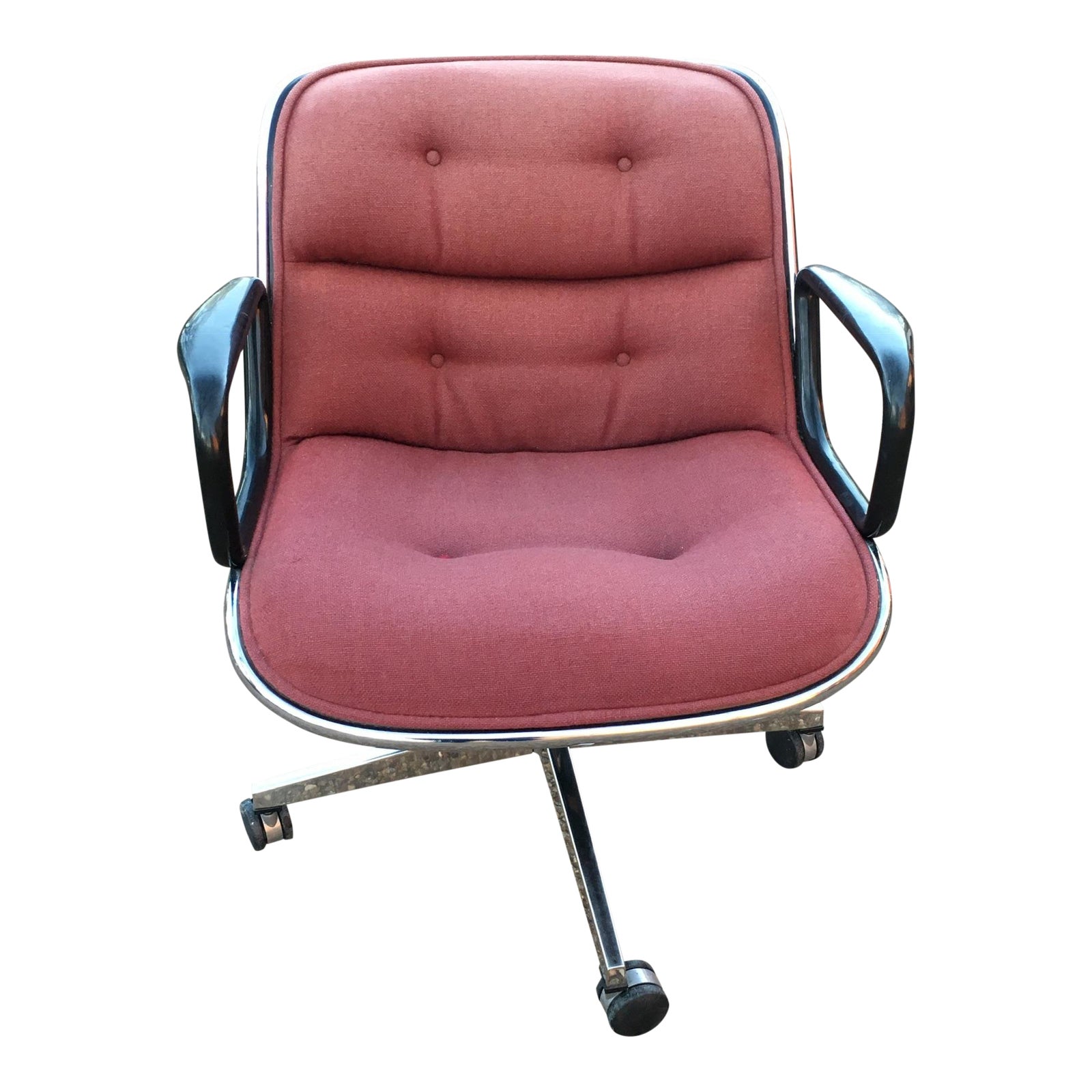 1980s Vintage Charles Pollock For Knoll Executive Chair Chairish