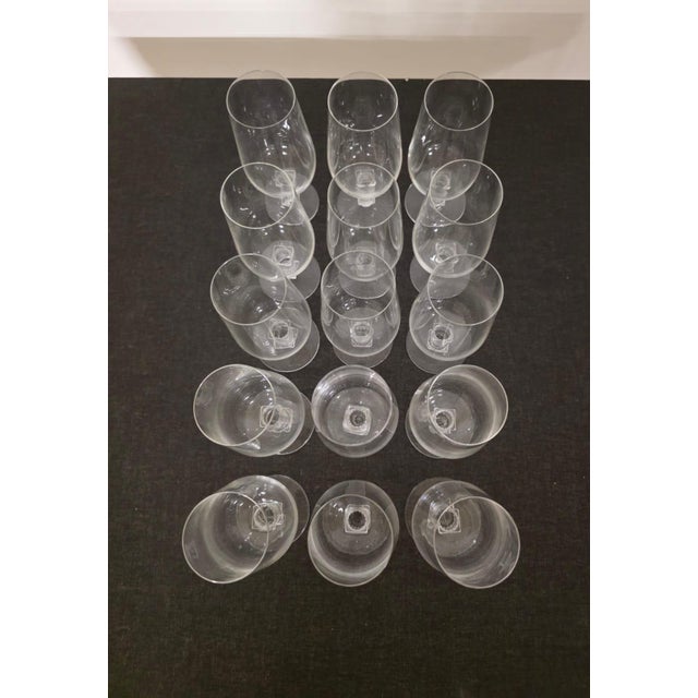 Vintage Murat Series Glasses by Lalique France, 1940s, Set of 15 For Sale - Image 6 of 17