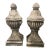 Pair of Large Vintage Weathered Garden Finials For Sale
