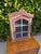 Rustic Vintage Handcrafted Folk Art Wall Cabinet With Distressed Polychrome Finish For Sale - Image 3 of 12