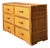 Vintage Six-Drawer Rattan Dresser For Sale