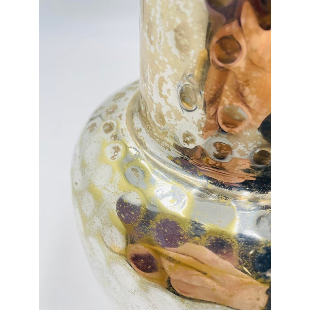 1950s Mid-Century Modern Mexican Silver Plate Pitcher With Hammered Texture For Sale - Image 12 of 15