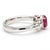 Gia Certified 2 Carat Pigeon Blood Burma Ruby Platinum Ring, Size 6.25 For Sale - Image 9 of 12