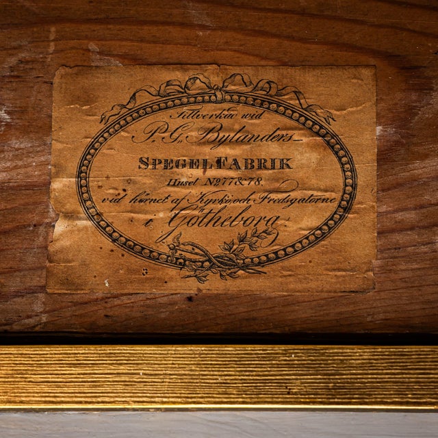 Empire Wall Console by P. G. Bylander, 1800s For Sale - Image 11 of 12