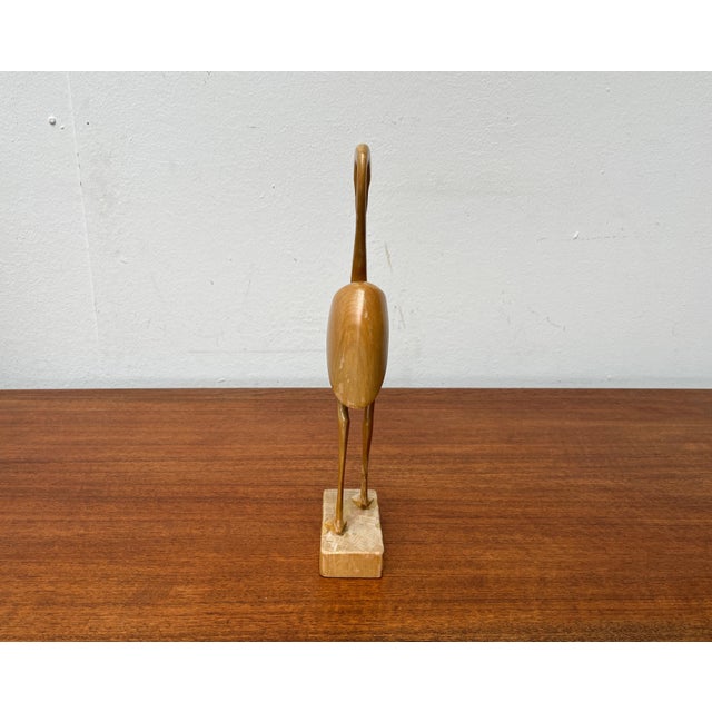 Mid-Century Modern Mid-Century Wooden Flamingo Figurine, 1960s For Sale - Image 3 of 17