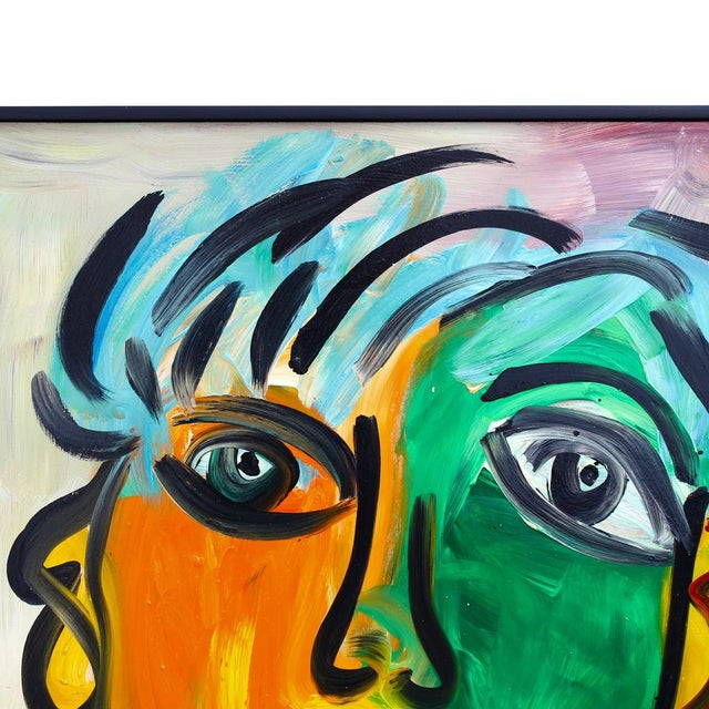 Peter Robert Keil, Portrait of a Woman with Short Hair, 1983, Oil on Board For Sale - Image 7 of 17